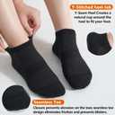 ATBITER 12 Pairs Ankle Socks Women and Men Low Cut No Show Athletic Running Short Socks (Black, S)