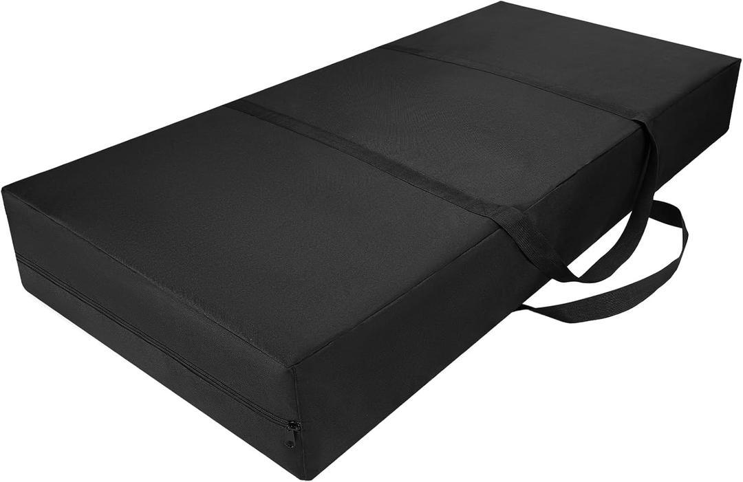 LTHCCOU Table Leaf Storage Bag Heavy Duty Waterproof Extra Large 50" Lx24 W Table Leaf Covers Protector with Reinforced Handles for Storage, Black