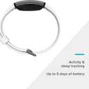 Fitbit Inspire HR Heart Rate and Fitness Tracker With S and L Bands, White, One Size, 1 Count