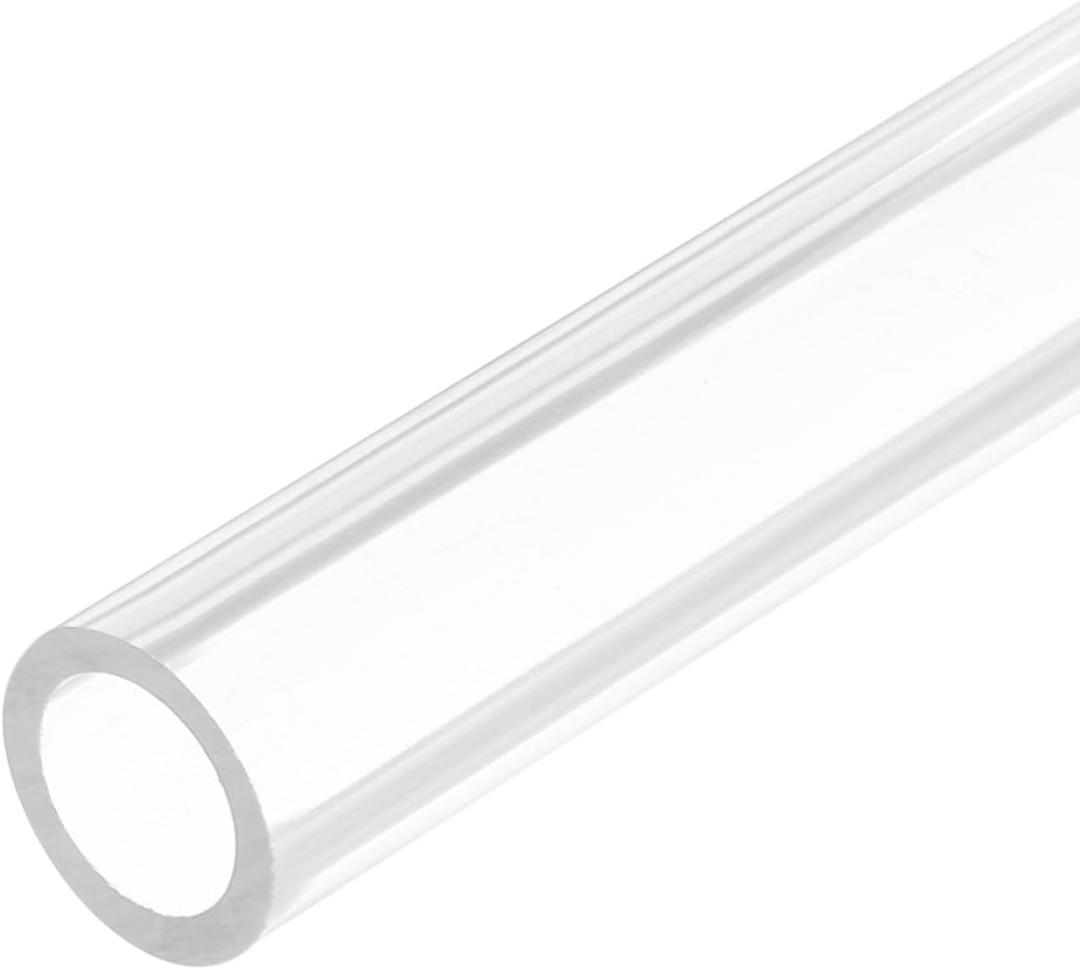 uxcell Clear Rigid Acrylic Pipe 14mm ID x 20mm OD x 305mm Round Tube Tubing