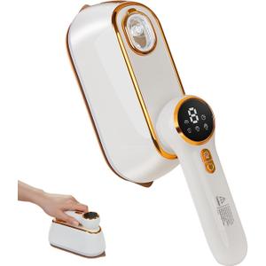 Travel Steamer & Iron for Clothes  Handheld Clothing Steamer, 10s Fast Heating, 4 Modes, LCD Display, 180 Swivel Handle, Garment Steam Wrinkle Remover 2-in-1 for Home and Business