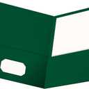 Oxford Two Pocket Folders, Textured Paper, Hunter Green, For School, Home, and Office, Letter Size, 25 Per Box (57556EE)