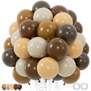100pcs Brown Balloons Set - Dark Brown, Coffee, Sand White & Neutral Balloons for Boho, Safari, Cowboy, Bridal Baby Shower, Graduation Party Decoration 100pcs Brown Balloons Set - Dark Brown, Coffee, Sand White & Neutral Balloons for Boho, Safari, Cowboy, Bridal Baby Shower, Graduation Party Decoration