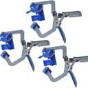 90 Degree Corner Clamp, Right Angle Corner Clamps Tools T Joints Multifunction Adjustable Woodworking Corner Jig Fixed Pouch Installer, 3 Pack Locking Clamp