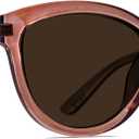 NYS Collection Oversized Cat Eye Sunglasses for Women - Lightweight - Retro Trendy 100% UV Protection (Brown)