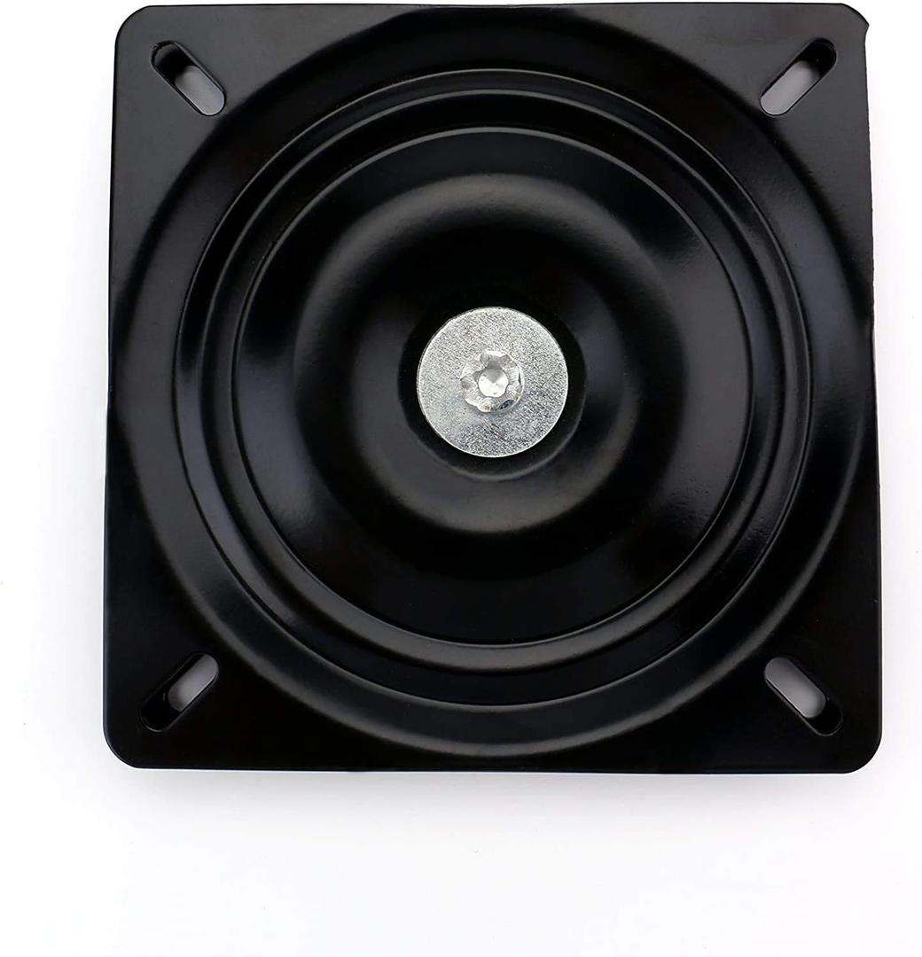 Fasmov 6.15" Heavy Duty Bar Stool Swivel Replacement Seat Swivel Bar Stool Swivel Plate, Chair Swivel Base with Solid Ring of Ball Bearings, Lazy Susan Hardware for Recliner Chair or Furniture