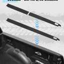 Bed Rail Caps for Ford F150 2015-2020 with 5.5ft Bed Left & Right Side Truck Bed Rail Molding Cap Protector W/Stake Holes,Black Tailgate Cover for Ford F150 2015-2020 Accessories,2PCS