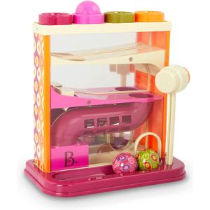 B. toys  Whack  a  Ball  Pounding Toy  Developmental Toy  4 Colorful Balls & Hammer  Educational Toys For Toddlers  1 Year +
