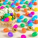 Olixmlya 200 PCS 3" Fillable Plastic Easter Eggs Mixed Colour, Premium Refillable Eggs Easter Hunt Treats - Easter Basket Stuffers & Egg Hunt Surprise Gift for Kids