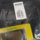 Wrangler Men’s Western Slim Fit Boot Cut Jean, Black Stretch, 35x34