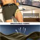 BRISIRA Mens Swim Trunks 5 Inch Compression Liner Beach Swim Shorts Bathing Suit Quick Dry 4-Way Stretch Pockets, Size 34/Large