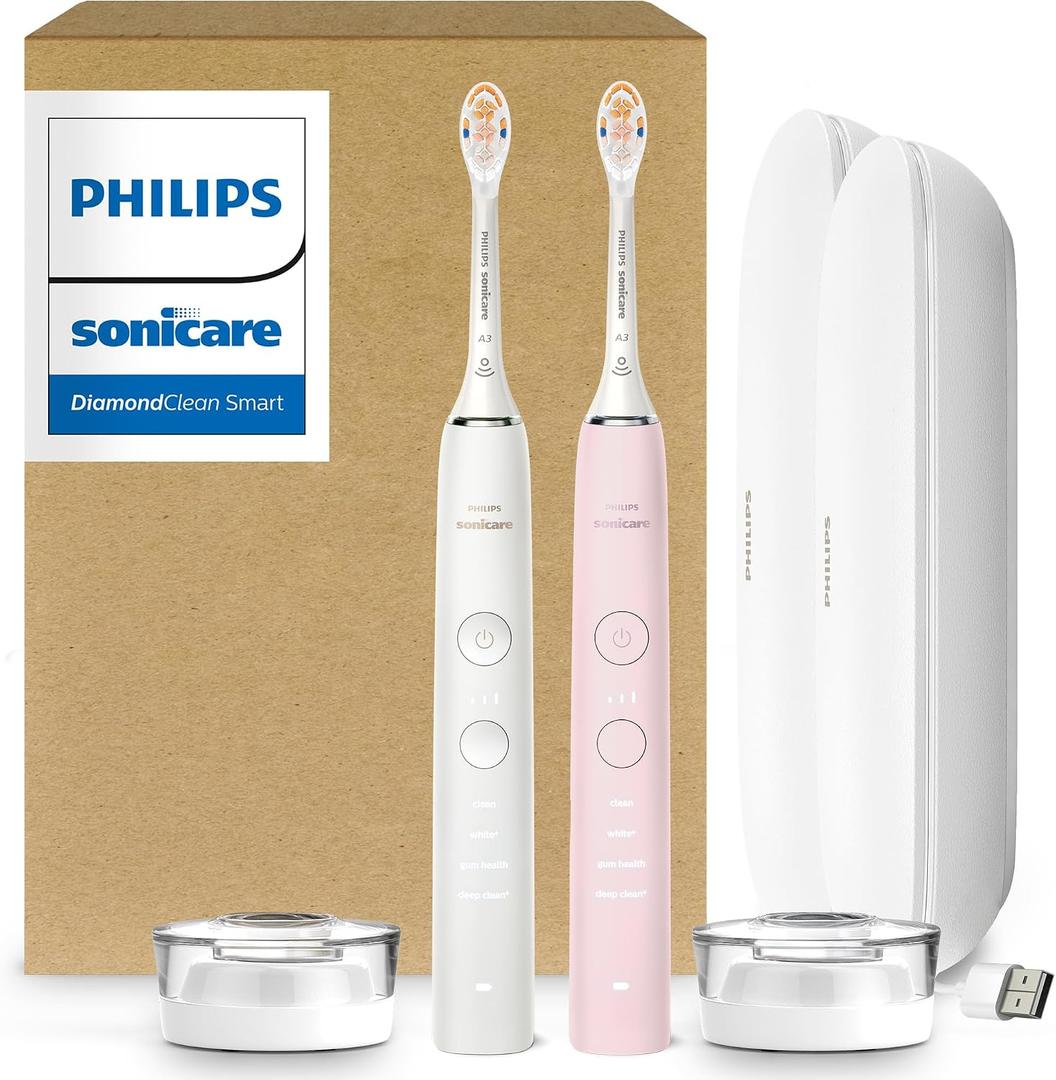 Philips Sonicare DiamondClean 9000 Electric Toothbrush Bundle, HX9912/72
