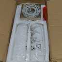 Bathroom Light Fixtures, 2-Light Vanity Lights for Mirror with Milk Glass Shade, Brushed Gold Wall Sconces Up and Down Wall Lamp for Bathroom Bedroom Hallway, VL834-BG-ML