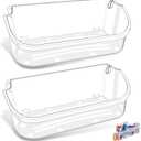 [2 PACK] UPGRADED 240356402 Refrigerator Door Bin Compatible with Frigidaire Door Shelf Replacement Refrigerator Door Shelves FFSS2615TS0 LFSS2612TF0 FGHS2631PF4A LFSS2612TE0 FFSS2615TS5 Door Bin