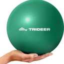 Trideer Exercise Balls Physical Therapy, 9 Inch Pilates Ball Between Knees for Physical Therapy, Mini Exercise Ball - Yoga Ball, Small Workout Balls for Core Strength and Back Support (Green/With Pump)