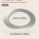 2 x 20pcs Oil Drain Plug Gasket Washer Crush Seal,Car Accessories Oil Plug Gasket,Engine Oil Plug Crush Washers,Aluminum Crush Washer for Oil Change,Car Sealing Gaskets Rings,Replace#94109-14000