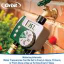 Orbit Programmable Digital Hose Watering Timer - 2 Outlet - Battery Powered - with LCD Screen - Built-in Rain Delay - Water-Resistant - 58910