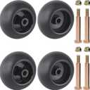 CheeMuii 753-04856A Lawn Mower Deck Wheels Kit 4 Pack 5 Inch Mower Deck Wheels Replace for 753-04856A 734-3058B 738-3056 Fit for Most 42" 46'' 48'' 50" 52'' and 54" Mower Deck