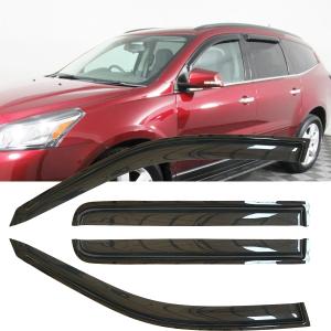 4pc Original Shatterproof Rainproof Side Window Wind Deflectors for Chevrolet 2009-2017 Traverse,Outside Mount Rain Guards Set,Nice Looking Window Visor for Car,Vent Deflector for Traverse 09-17 94161