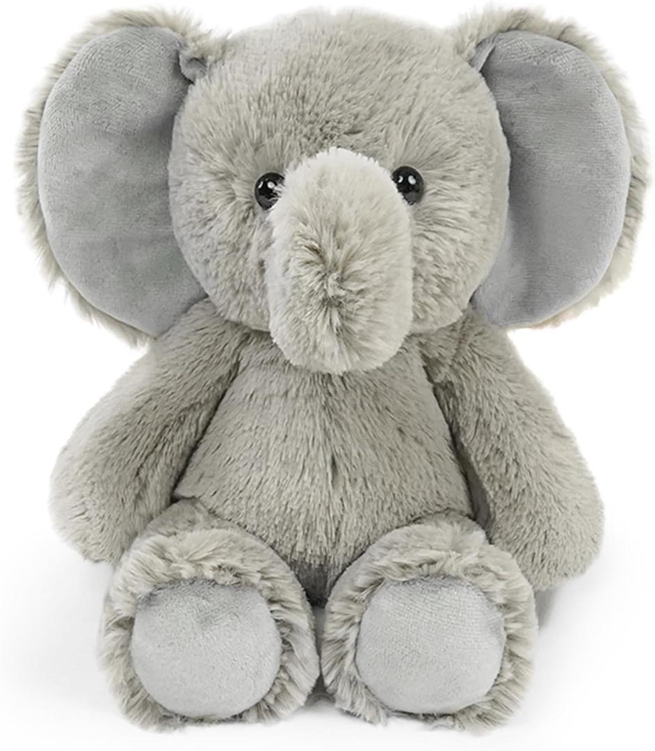 Stuffed Animal Plush Toy Soft Plushie Cuddly Elephant Cute Plush Toy for Kids Toddlers Boys Girls Birthday Christmas Nursery Decor Party Favors