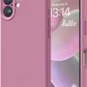 LOVE 3000 Designed for iPhone 16 Case, Premium Silicone with [Soft Anti-Scratch Microfiber Lining] Shockproof Protective Phone Case for Men Women Girls 6.1", Lavender Purple