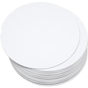 Qiqee 40-Packs Cake Boards Round 12 Inch White Cake Circles Rounds Base Food-Grade Cardboard Cake Plate