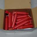 Nuanchu 26  Pcs Christmas Tree Candles for Pyramids 4 x 0.8 Inches Traditional Christmas Wax Candles for Xmas Tree Holiday Seasonal Celebration Decoration (Red)