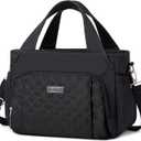 Artelaris Lunch Bag for Women, Insulated Lunch Box for Work,Large Leakproof Cooler lunch bag,Women's Lunch Tote Bag (A.Black)