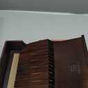 Steak Knives Set of 8 with Drawer Organizer Built-in Sharpener, 4.6 Inch Non Serrated Dinner Knife, Forged German Steel Damascus Pattern Straight Edge Meat Knife with Full Tang Handle, Black