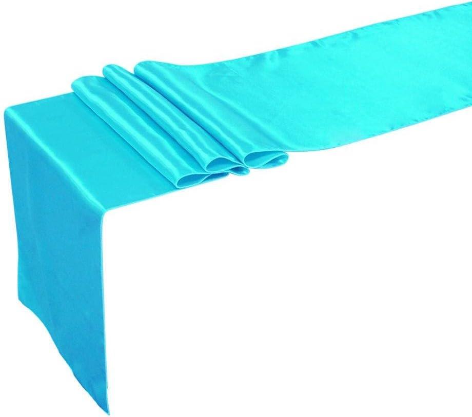 Tablecloth Runner Satin Seamless 12 X 72 Inch (Tiffany)