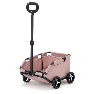Dog Stroller 4 Wheels Folding Dog Cart Pet Stroller for Travelling Shopping Walking Playing for Small Dogs Cats (Pink)