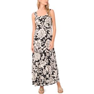 Vince Camuto Women's Thick Strap Printed Maxi Dress S