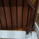 Rengue Teak Shower Bench 2-Tier Wood Shower Bench with Storage and Towel Rack, Bathroom Shower Seat Stool, 23.7 x 12.9 x 18.4 Inches, Ideal for Indoor Use