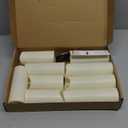 kakoya Flickering Flameless Candles, Battery Operated Acrylic LED Pillar Candles with Remote Control and Timer,Set of 9 (Ivory)