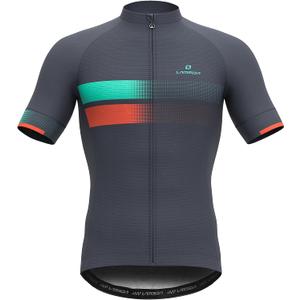 LAMEDA Men's Cycling Jersey Breathable Lightweight Bike Jersey Short Sleeve Quick Dry Moisture Wicking Biking Shirts, Size: Large