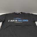 Water Immersion Baptism BAPTIZED; I HAVE DECIDED 2-Cor.5:17 T-Shirt (Small, Black)