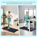 Portable Walking Pad Treadmill with Incline, 0.6-7.6MPH Mini Walking Treadmills for Home Small,3.0HP Electric Under Desk Treadmill for Exercising, Small Treadmills with Handle Bar, 350 LB Capacity