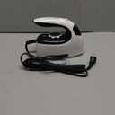 Sundu Small Iron for Clothes with Steam,Travel Iron Portable Non-Stick Soleplate Steamer for Quilting & Sewing,300 Microsteam Holes,90ml Water Tank,Lockable Safety Base (Pure White)