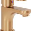 Symmons Identity Single Hole Single Handle Bathroom Faucet with Push Pop Drain in Brushed Bronze (1.0 GPM)