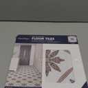FloorPops Jamila Burgundy Peel and Stick Floor Tiles, FP6299