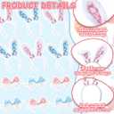 4 Pcs Easter Bunny Ears Headbands with Bow Tie set Sequins Bunny Ears Hairbands Easter Adjustable Bowties Glitter Colorful Rabbit Headbands Costume for Girls Boys Hair Accessories Easter Birthday