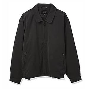 LONDON FOG mens Auburn Zipfront Golf (Regular & Bigtall Sizes) Cotton Lightweight Jacket, Iron, 4X Tall US