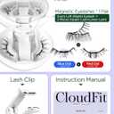 BEYELIAN Magnetic Eyelashes with Applicator, Upgrade Soft Magnetic Lashes Portable Magnetic Eyelashes Natural Look, Reusable, No Glue Needed Fales Eyelashes for Eye YT25 (All-In-One & Comfortable)