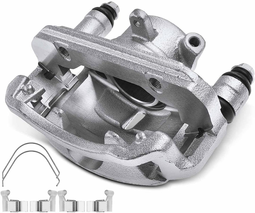 A-Premium Disc Brake Caliper Assembly with Bracket Compatible with Select Toyota Models - Pickup 1989-1992 3.0L - Front Right Passenger Side