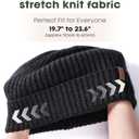 FURTALK Double Layer Winter Hats for Men Women Beanie Thick Cuffed Warm Ski Hats (Gray)