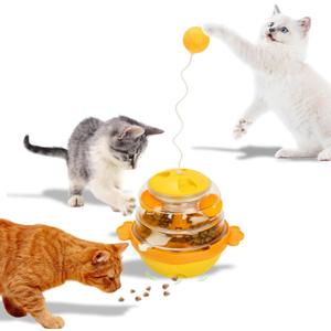 Interactive Cat Toys for Indoor Cats Tumbler Toy with Tracking Balls Slow Food Dispenser Feeding Pet, Fun & Engaging Cat Toys Exercise, Durable & Safe