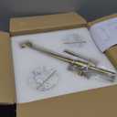 Adjustable-Height Marble Drink Table - 12x12x22-30, White Marble & Antique Brass, Modern Round End Table, Side Table with Pedestal Stand for Small Spaces, Vintage Metal Martini Cocktail Accent (12-INCH WIDE TOP)