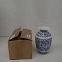 Blue and White Vase, Blue Vases Home Décor, Chinoiserie Vase, Blue and White Porcelain, Ceramic Vase for Home, Living Room, Bookshelf, Mantle Fireplace,Table Centerpieces