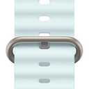 Apple Watch Band - Ocean Band (49mm) - Ice Blue with Natural Titanium Finish - Regular