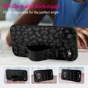 OOK Compatible with iPhone Air Leopard Case with Wrist Strap, Black Leopard Cheetah TPU Shockproof Protection Slim Cover with Camera Protection for Women Girls, for 6.5inch